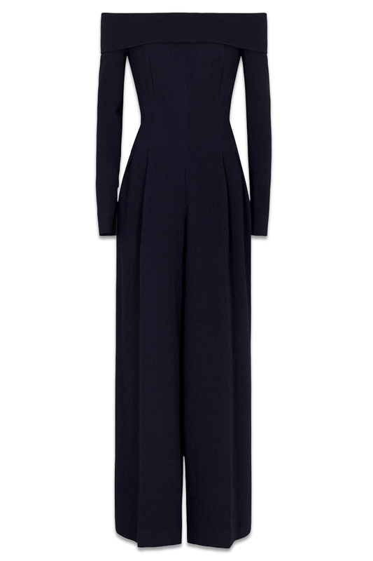 Vesper Off-the-shoulder Crepe Jumpsuit