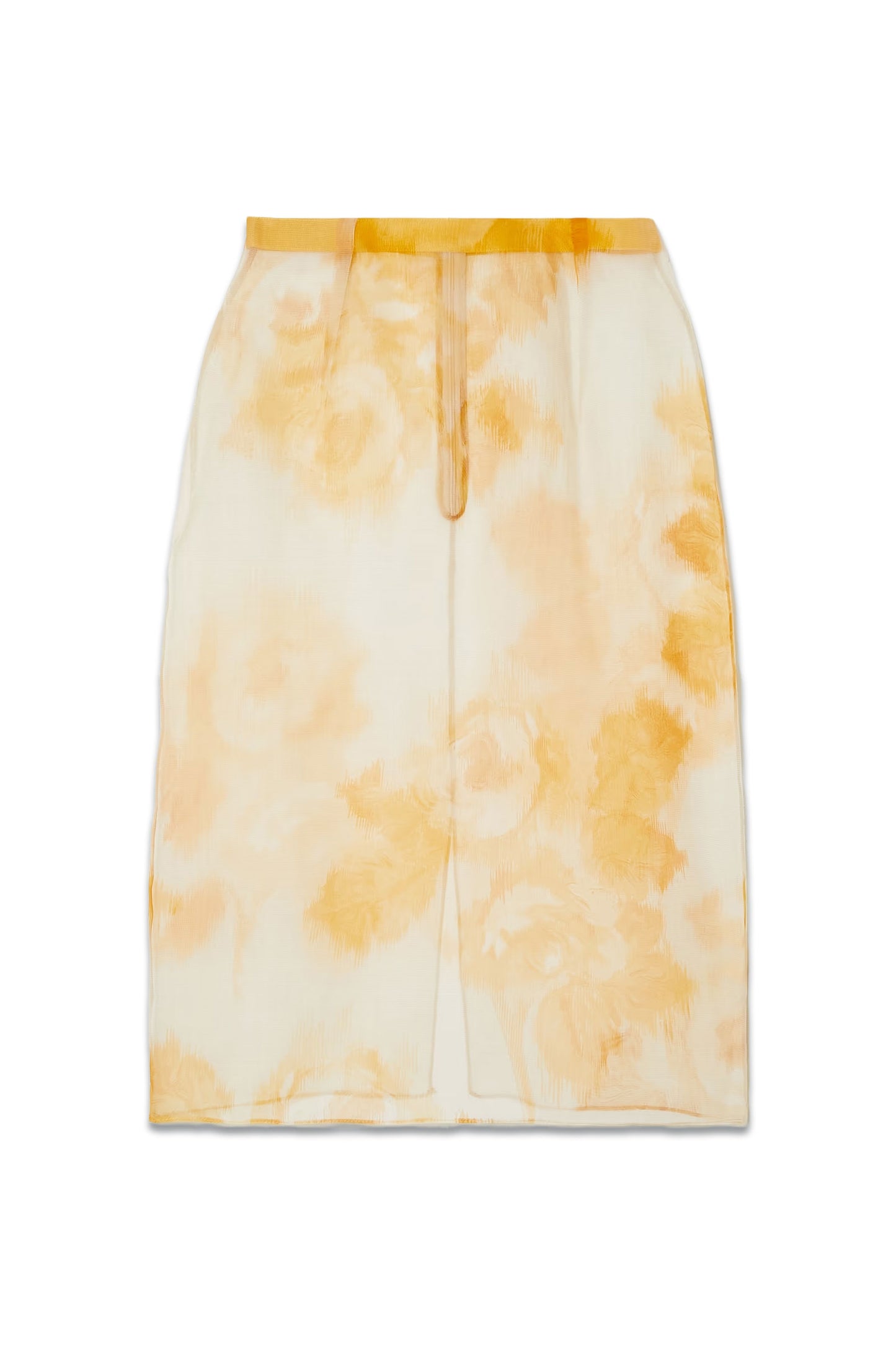 Kobe Floral-print Silk-organza Midi Skirt