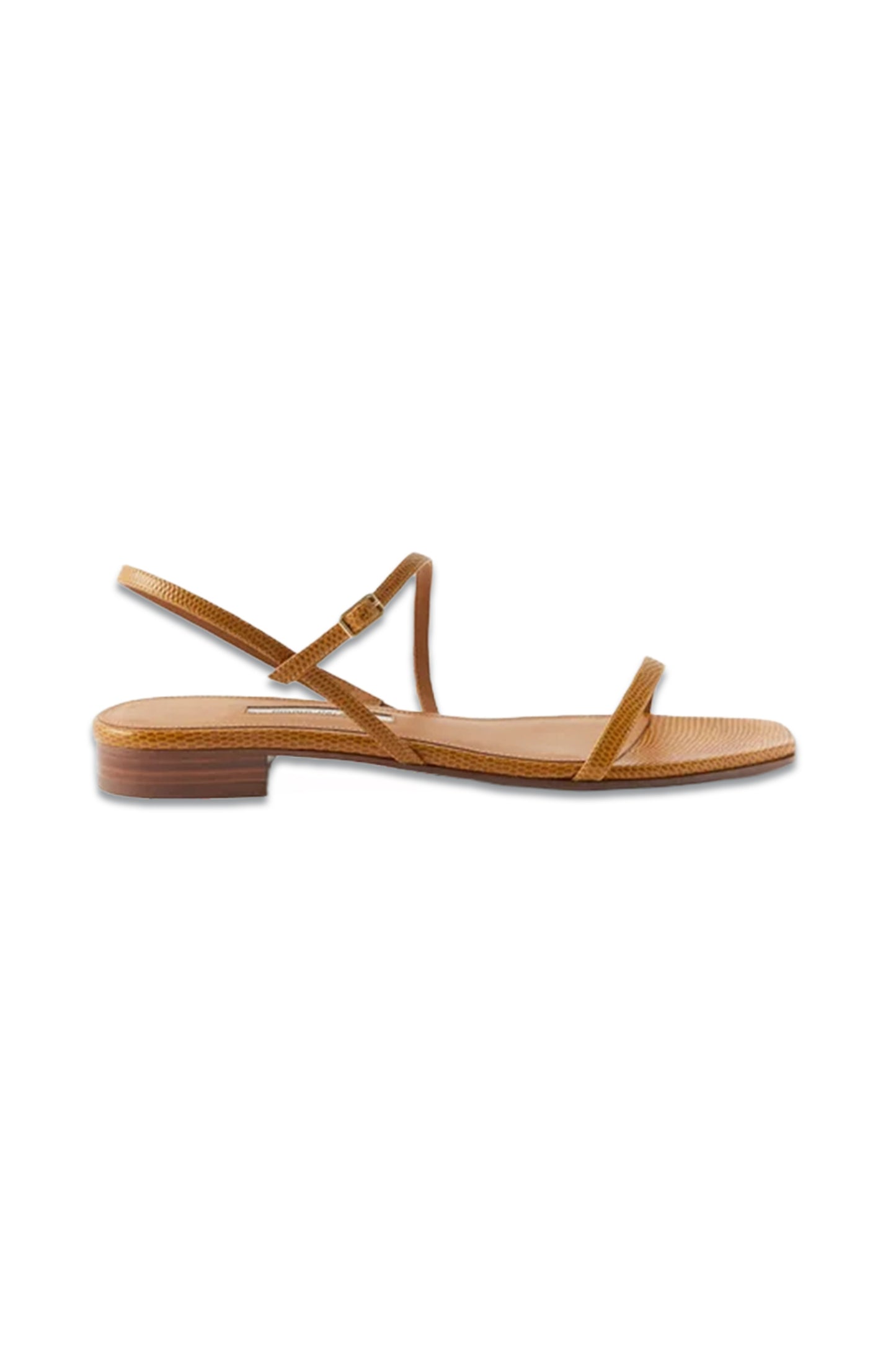 Hope Lizard-effect Leather Sandals