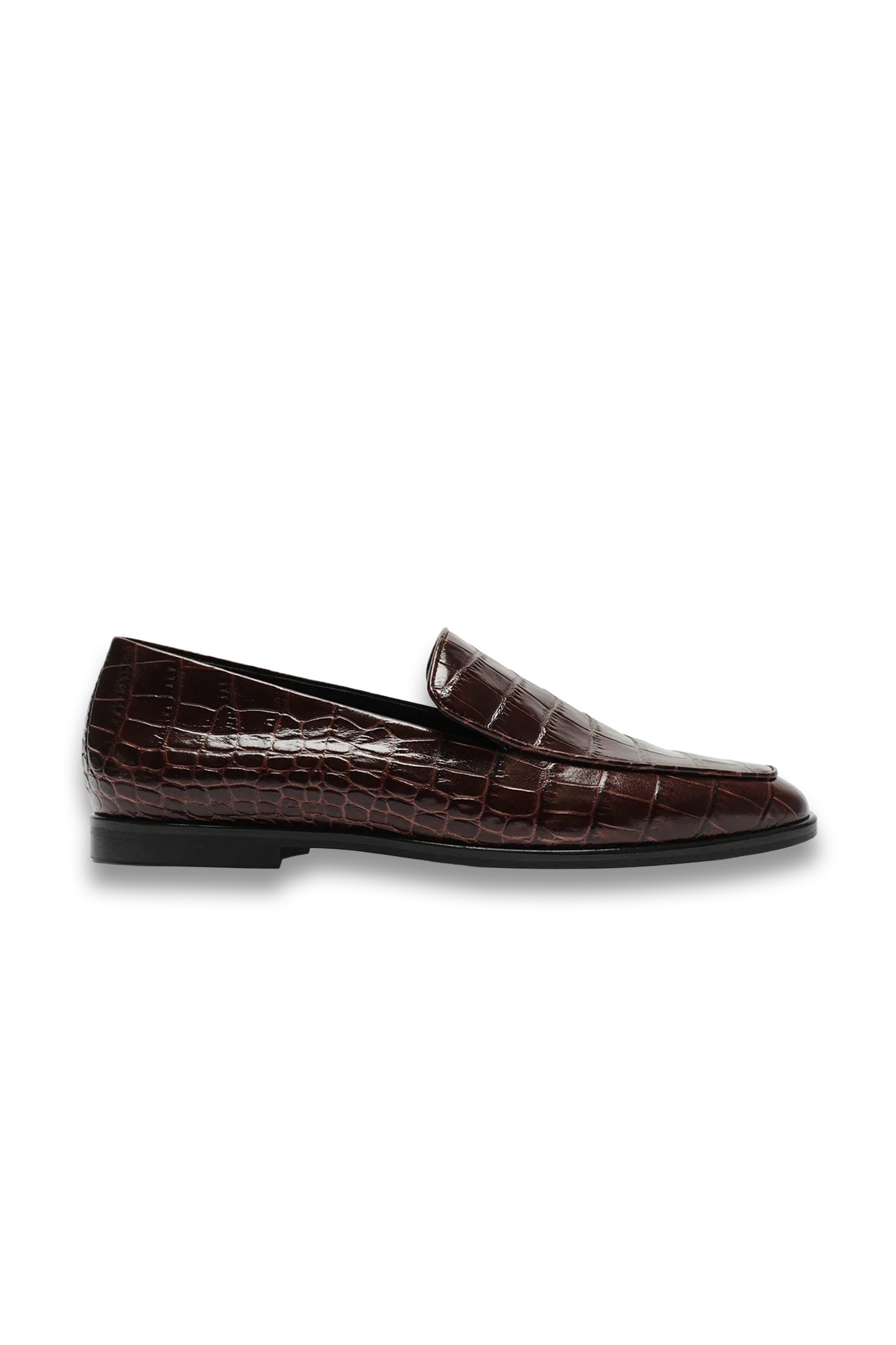 The Modern Moccasin - Brown Croc