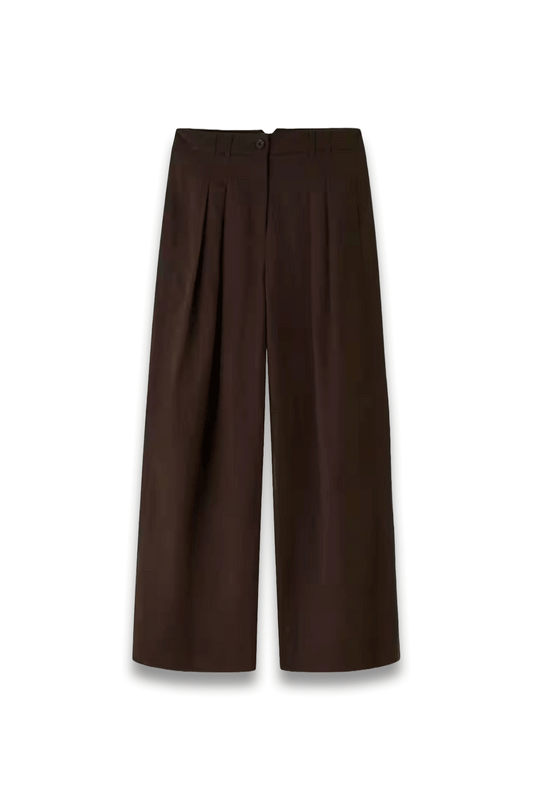 Wide-Leg Pleat Pant