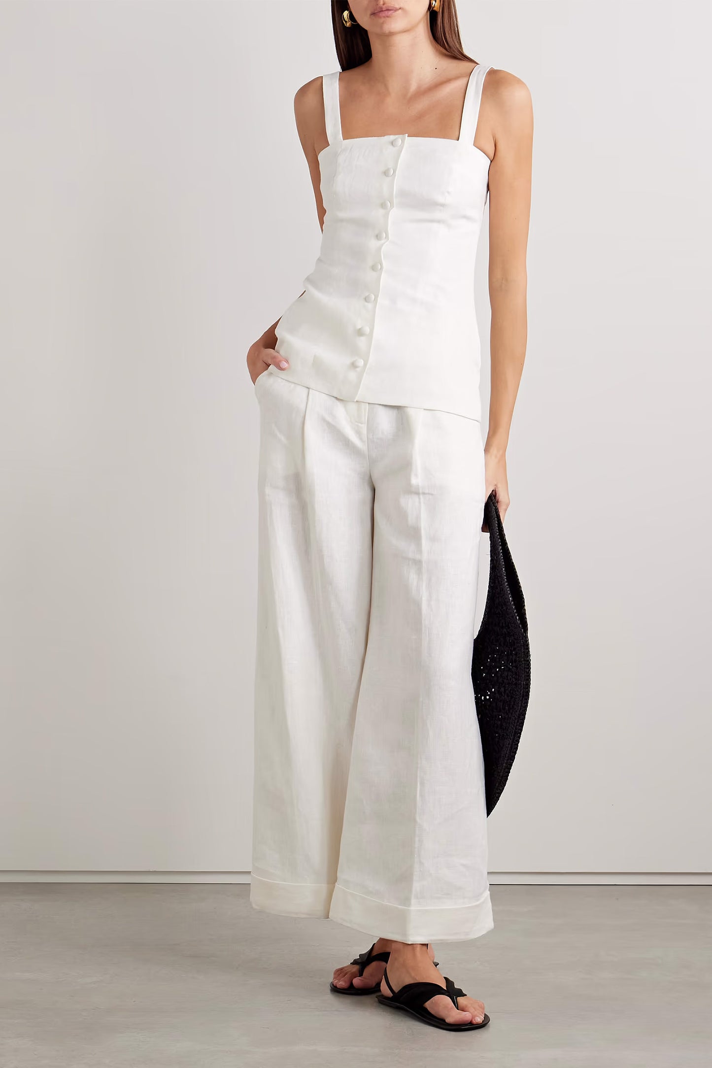 Corbiere Linen Tank