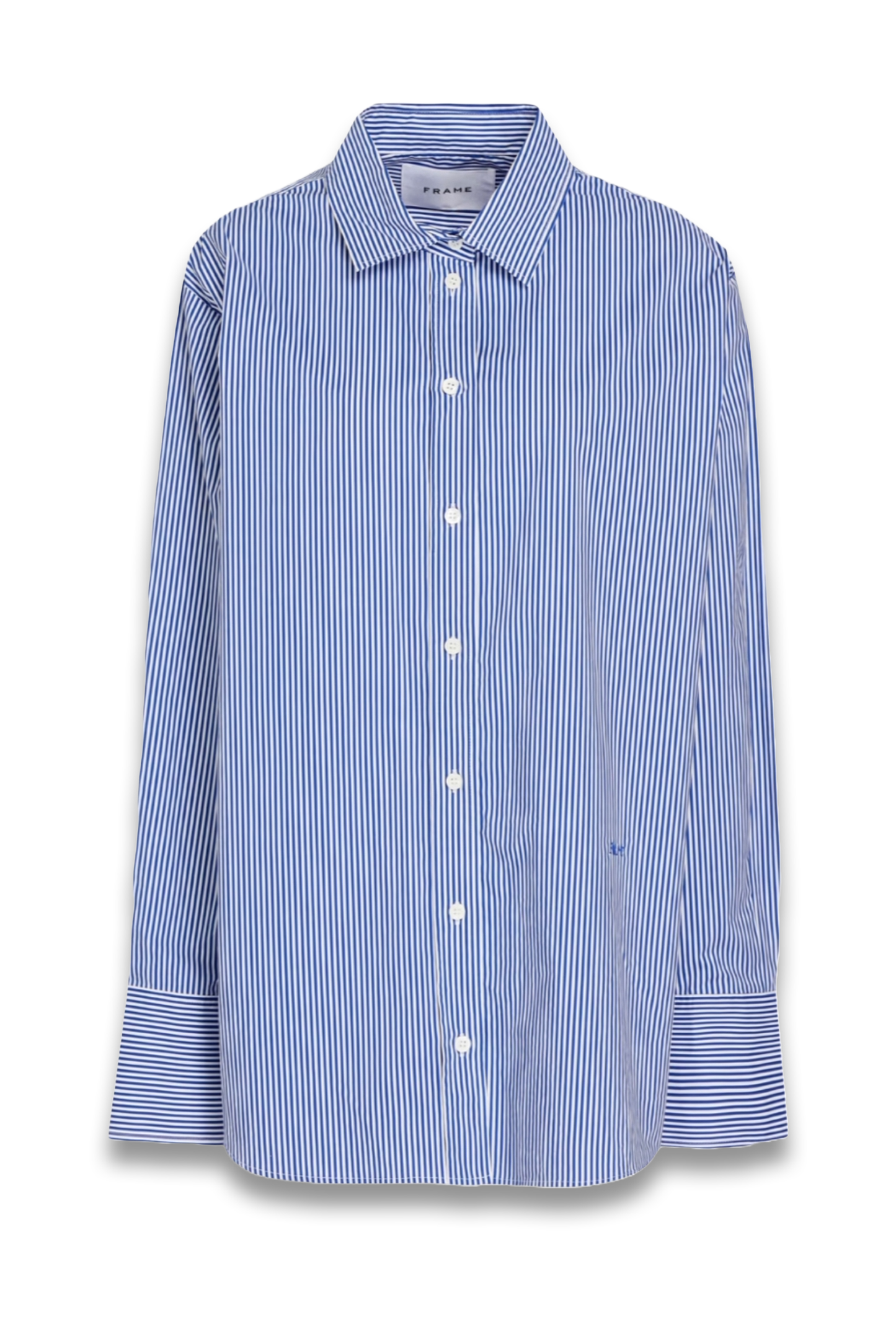 Striped cotton-poplin shirt