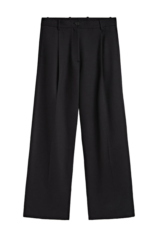 Full Length Darted Black Trousers