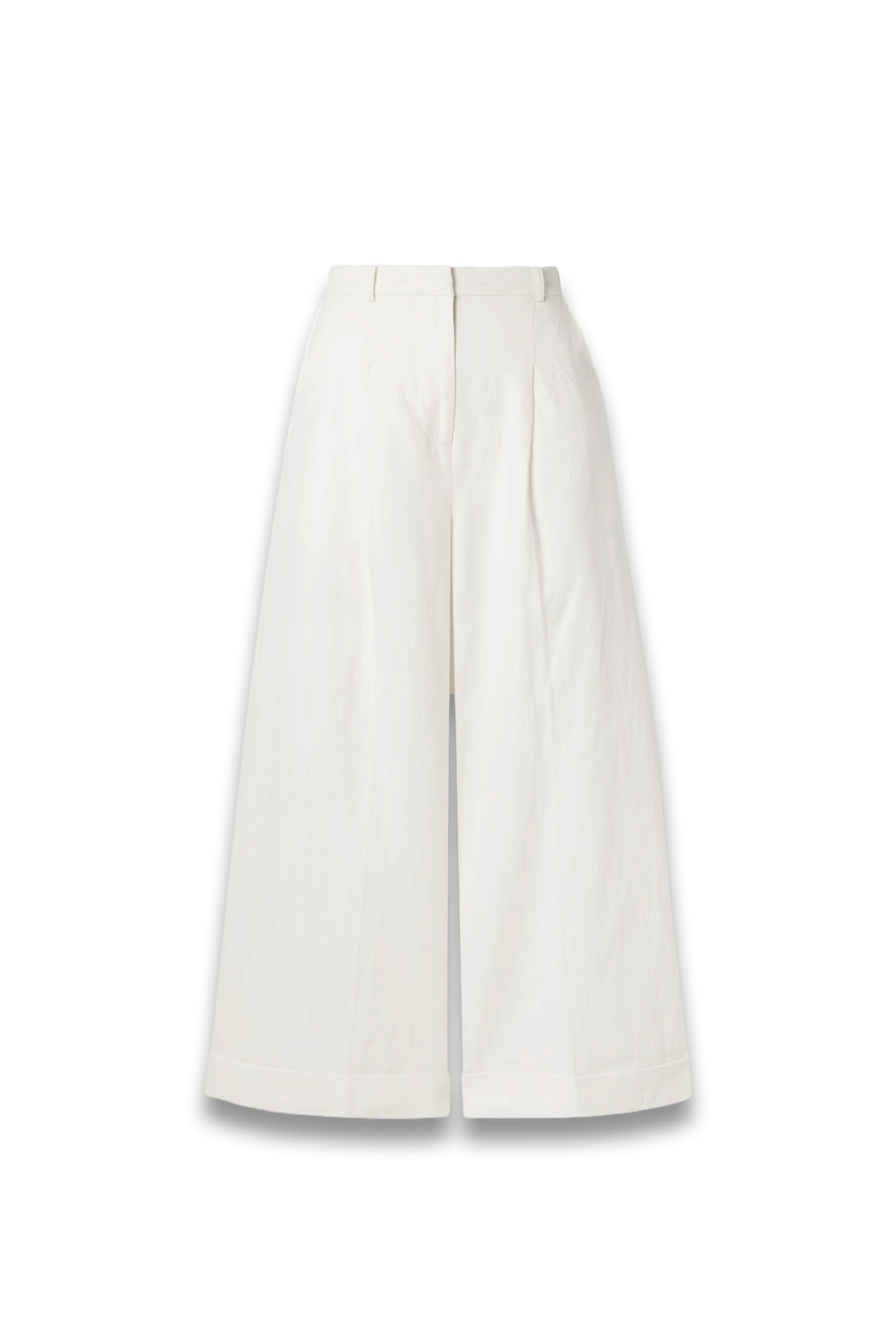 Clove Pleated Linen Wide-Leg Pants