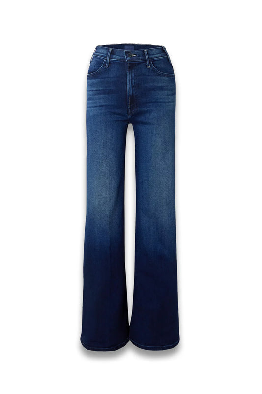 The Hustler Roller Sneak high-rise wide-leg jeans