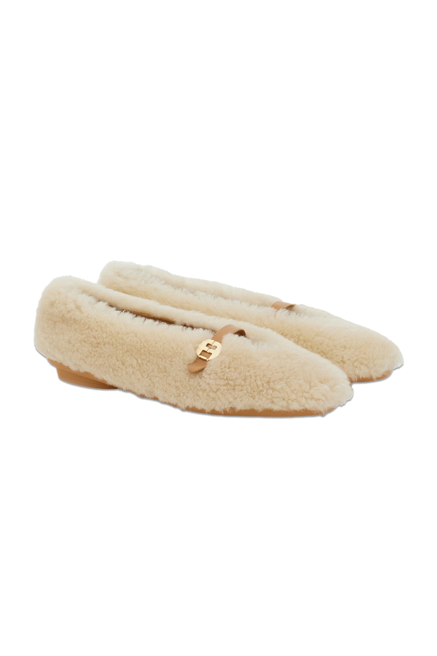 Fluffy ballerina shoes