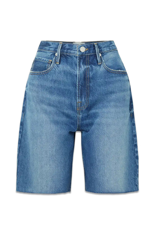 Bermuda Frayed Denim Shorts