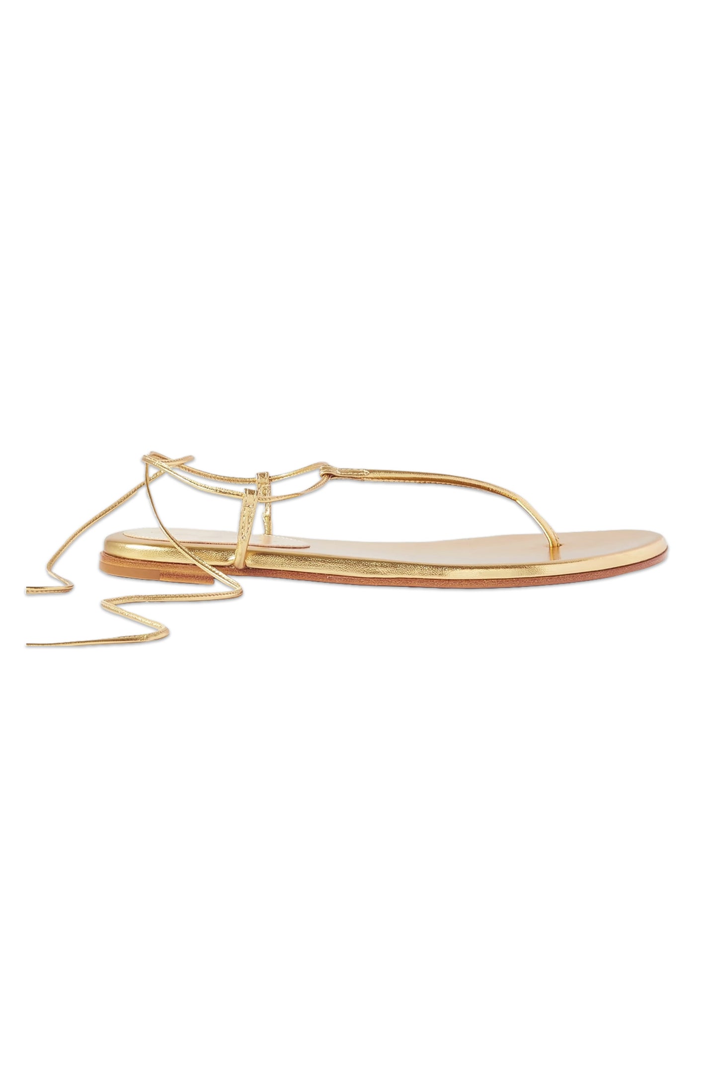 Gwyneth metallic leather sandals