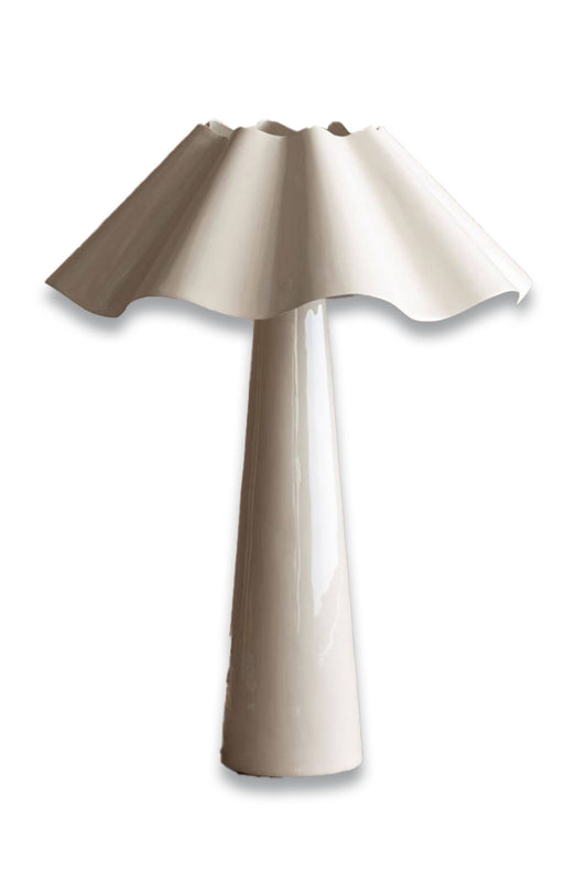 Eldon Ivory Enamel Table Lamp Large