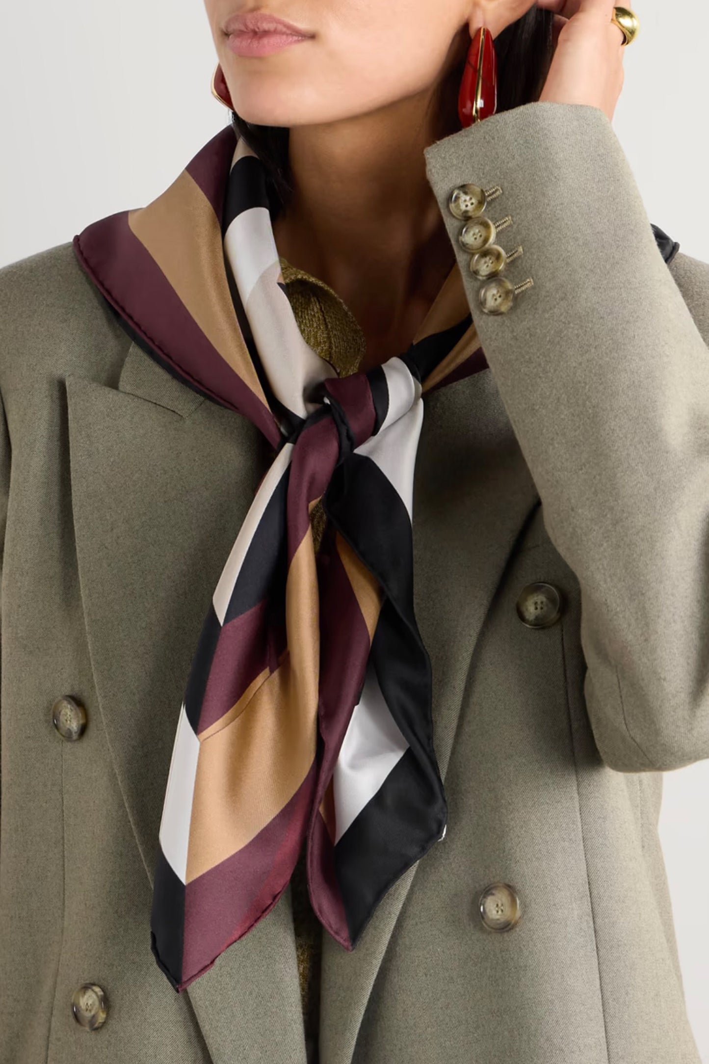Printed Silk-twill Scarf