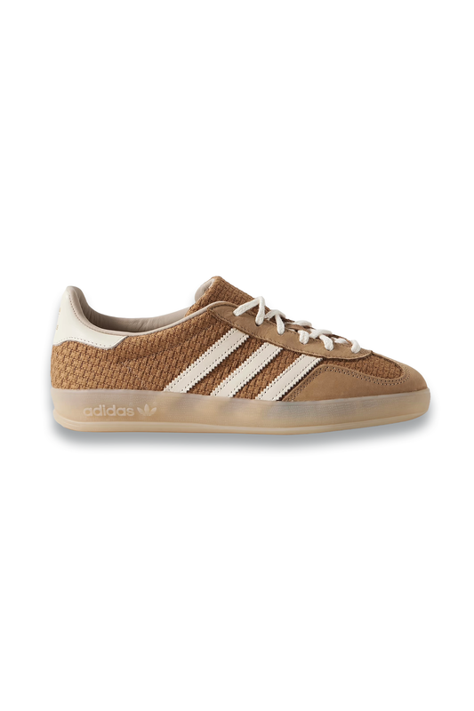 Gazelle Indoor Nubuck And Leather-Trimmed Jacquard Sneakers