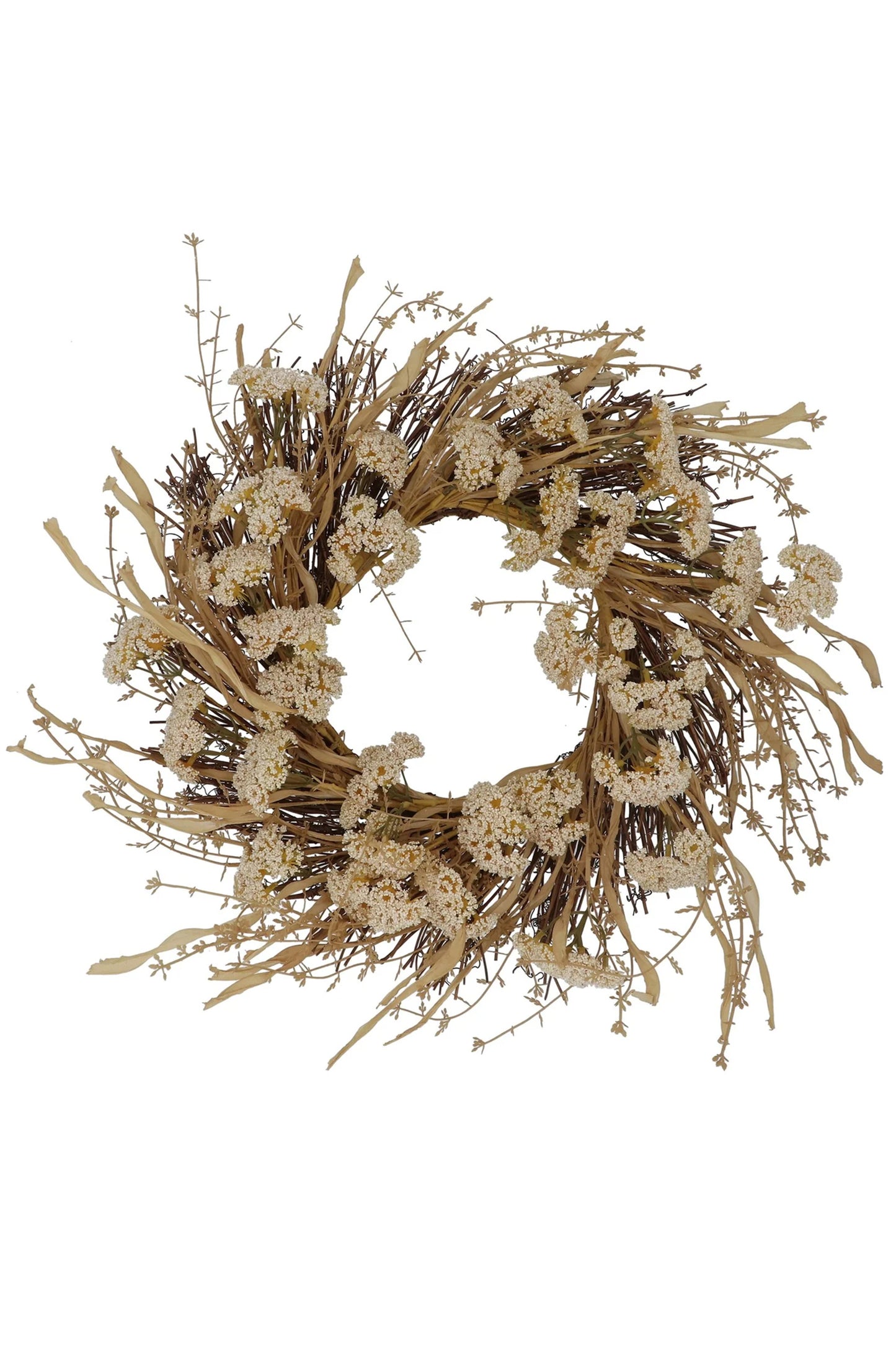 Twig Cream Achillea Wreath