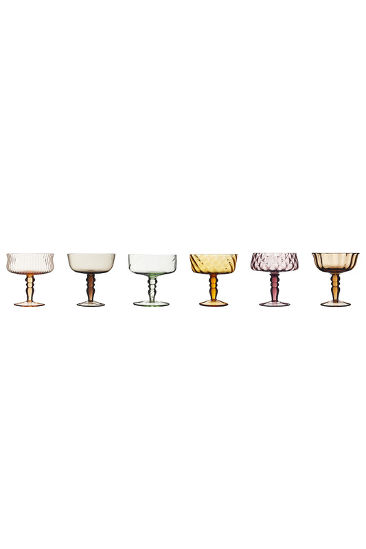 Diseguale Set Of 6 Goblets