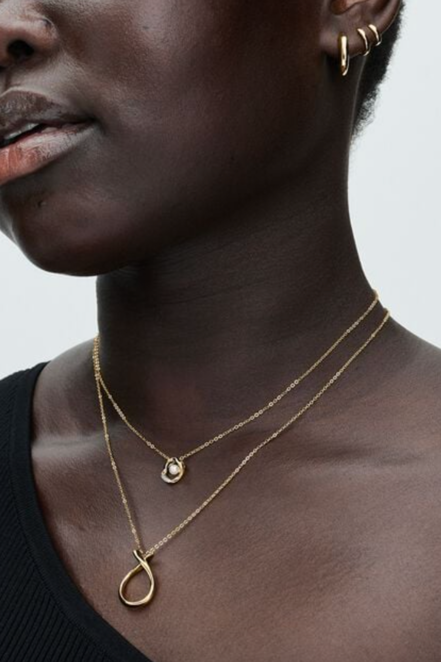 Gold Plated Round Huggie Hoop Earrings