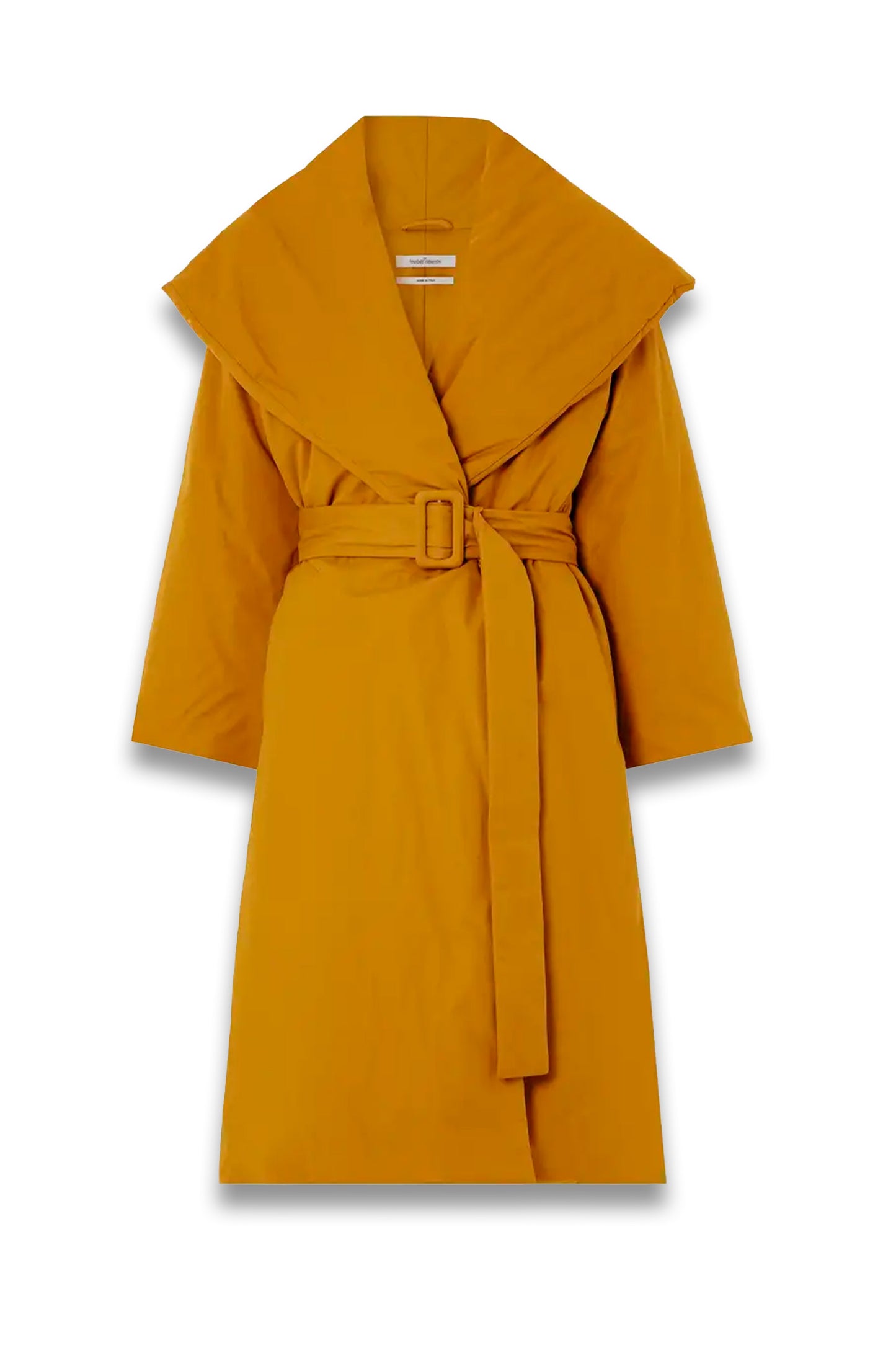 + NET SUSTAIN belted padded organic cotton coat