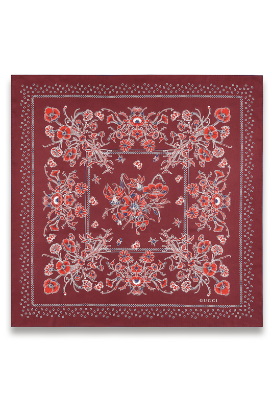 Printed Silk Twill Carré