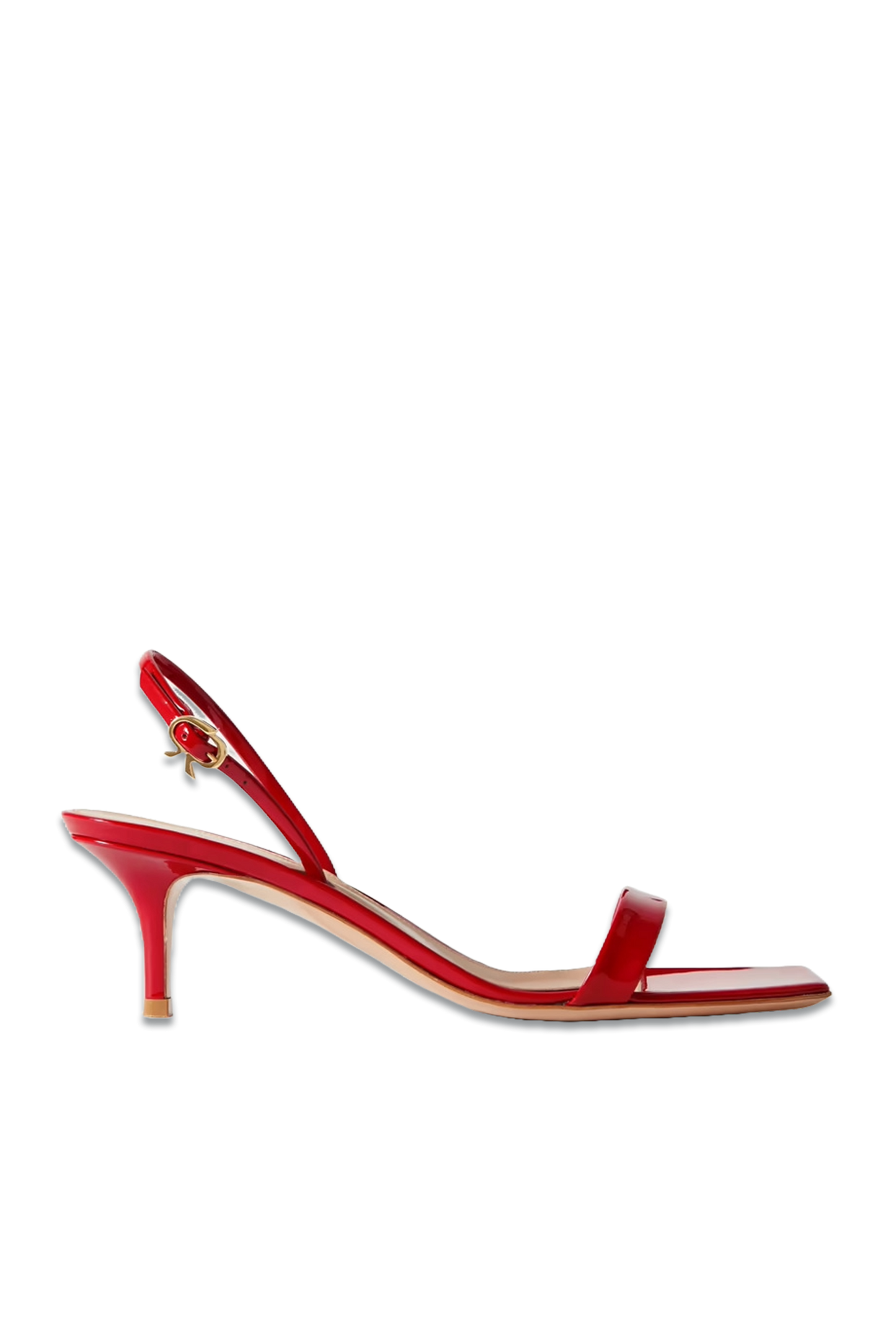 Ribbon 55 Patent-leather Slingback Sandals