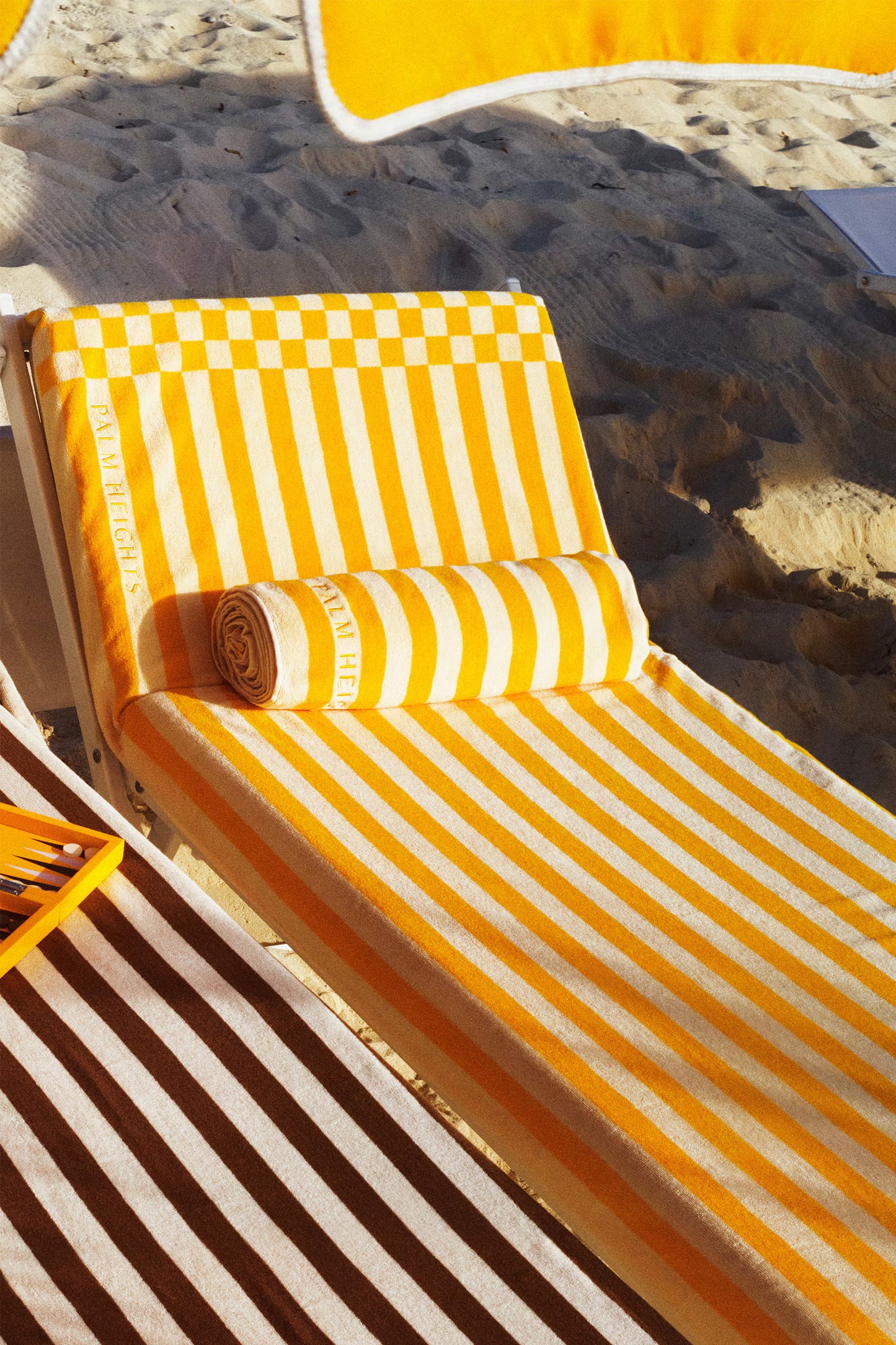 Patterned Cotton Terry Beach Towel