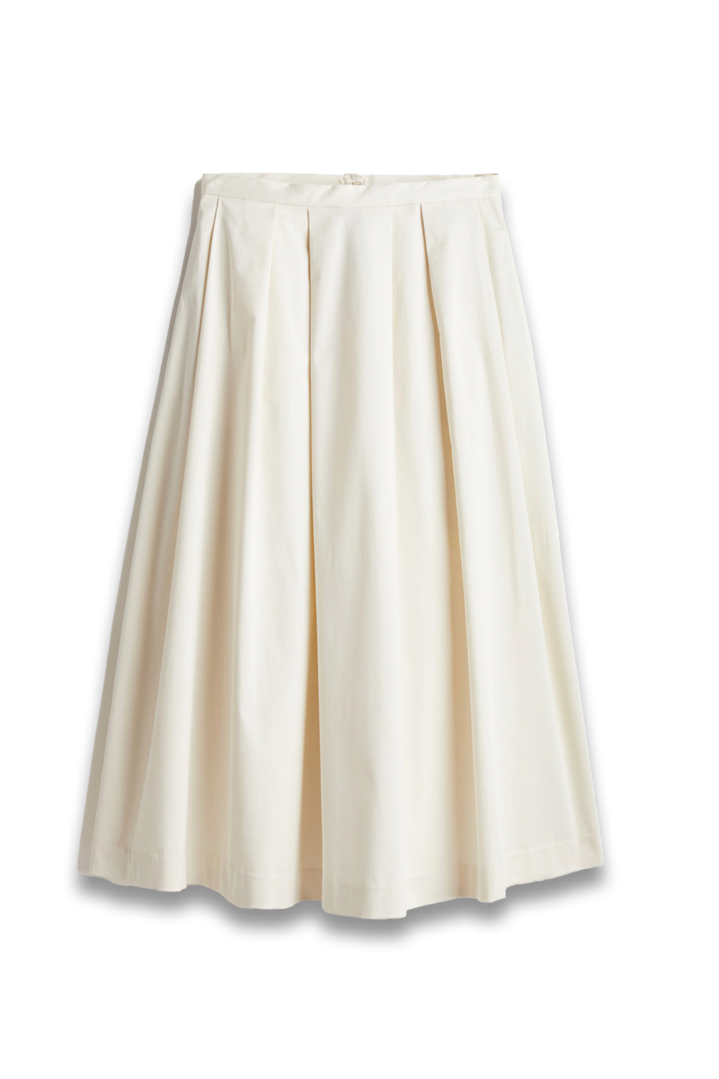 Pleated Satin Skirt