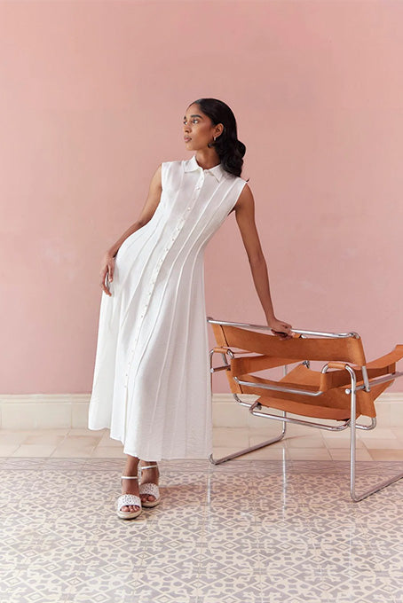 Burghley Seam Detail Shirt Dress