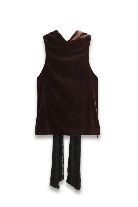 Velvet Halterneck Top