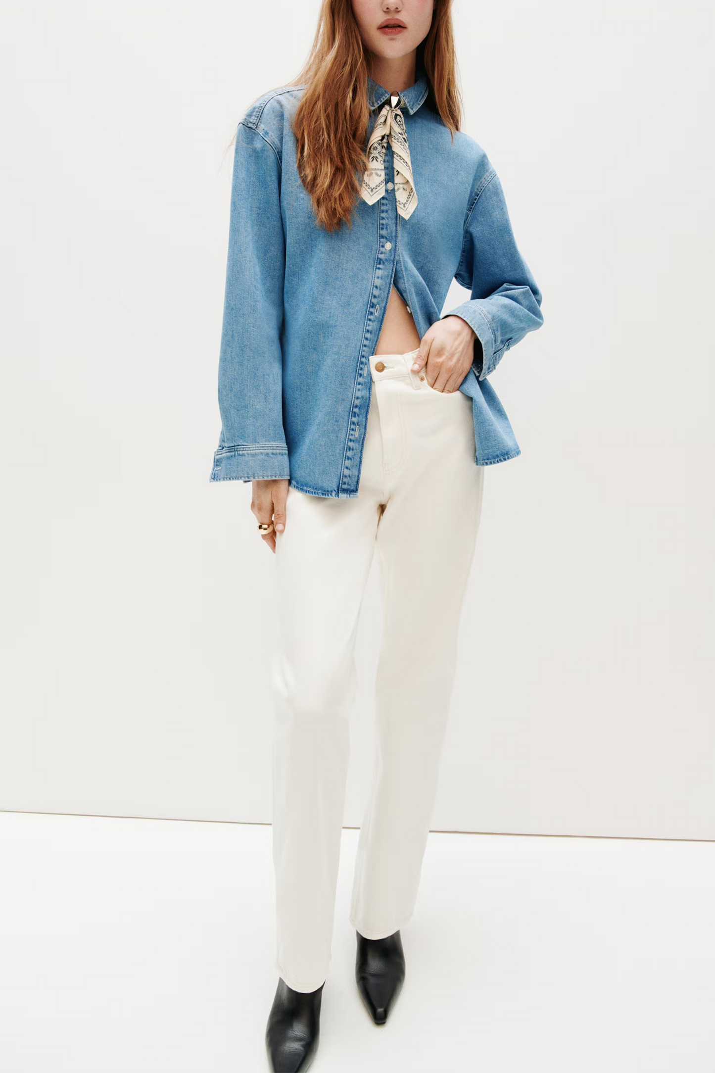 Oversized Denim Shirt