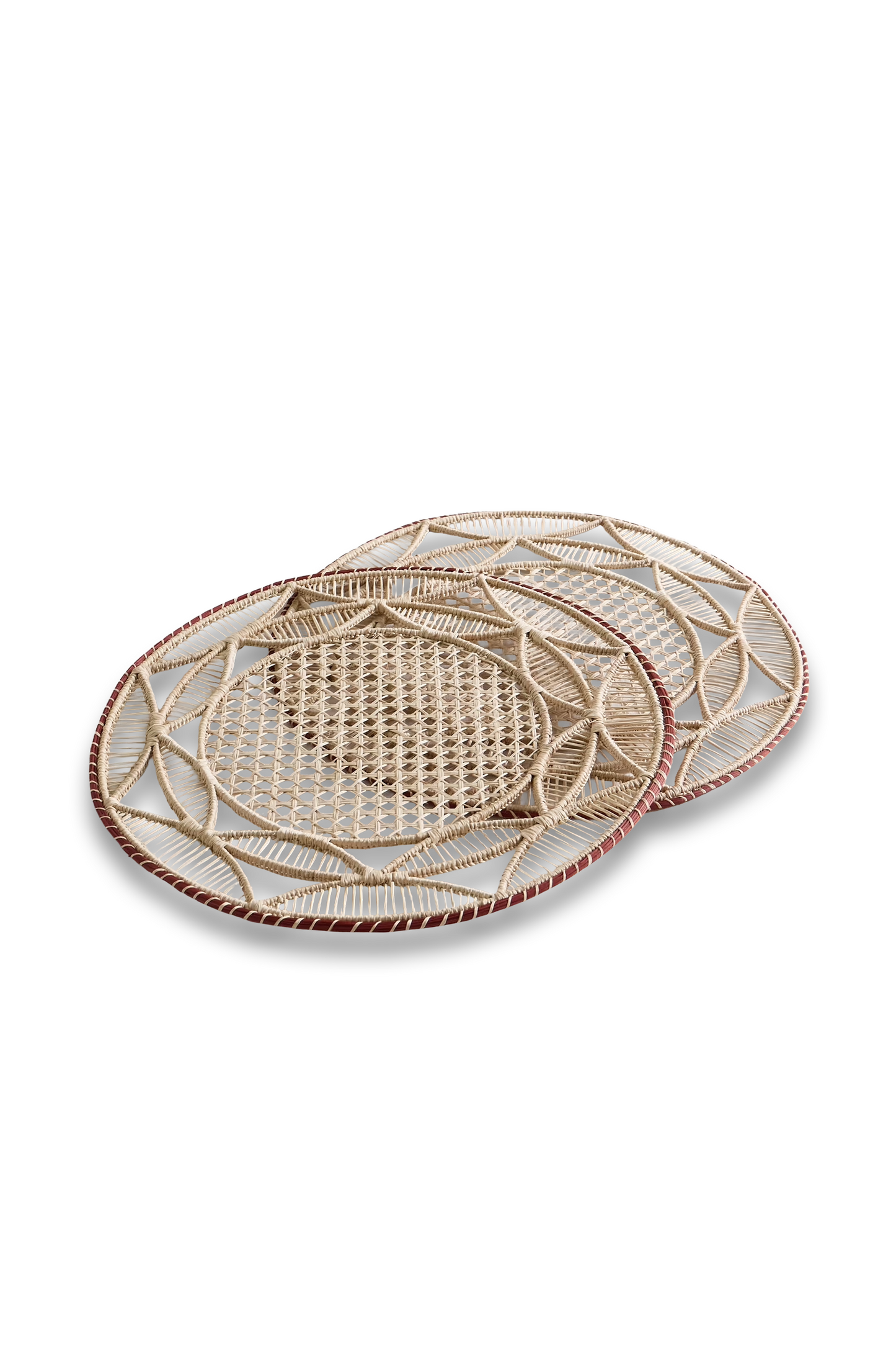 Set of Two Raffia Placemats