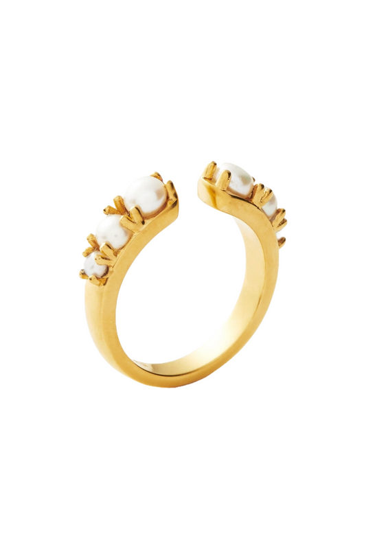 Harris Reed Openness Ring White Pearl