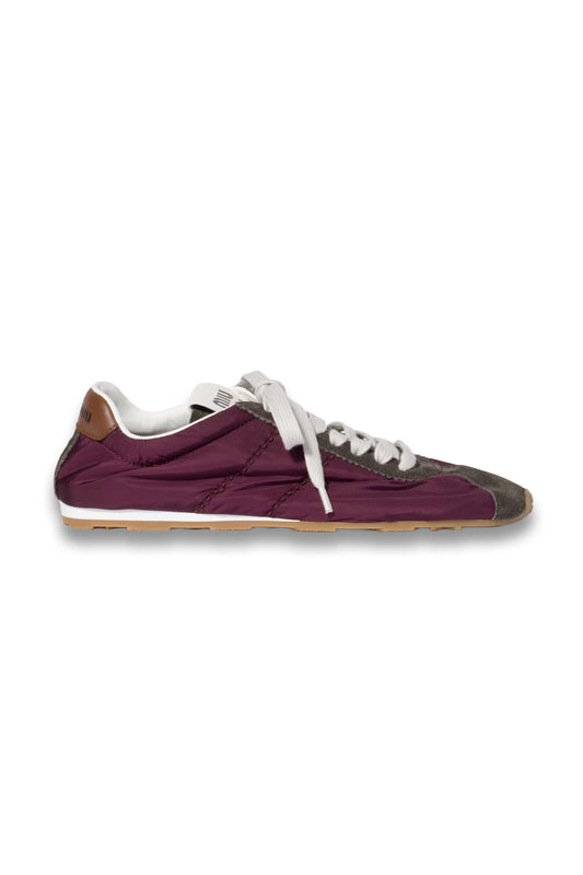 Plume Technical Fabric and Suede Sneakers