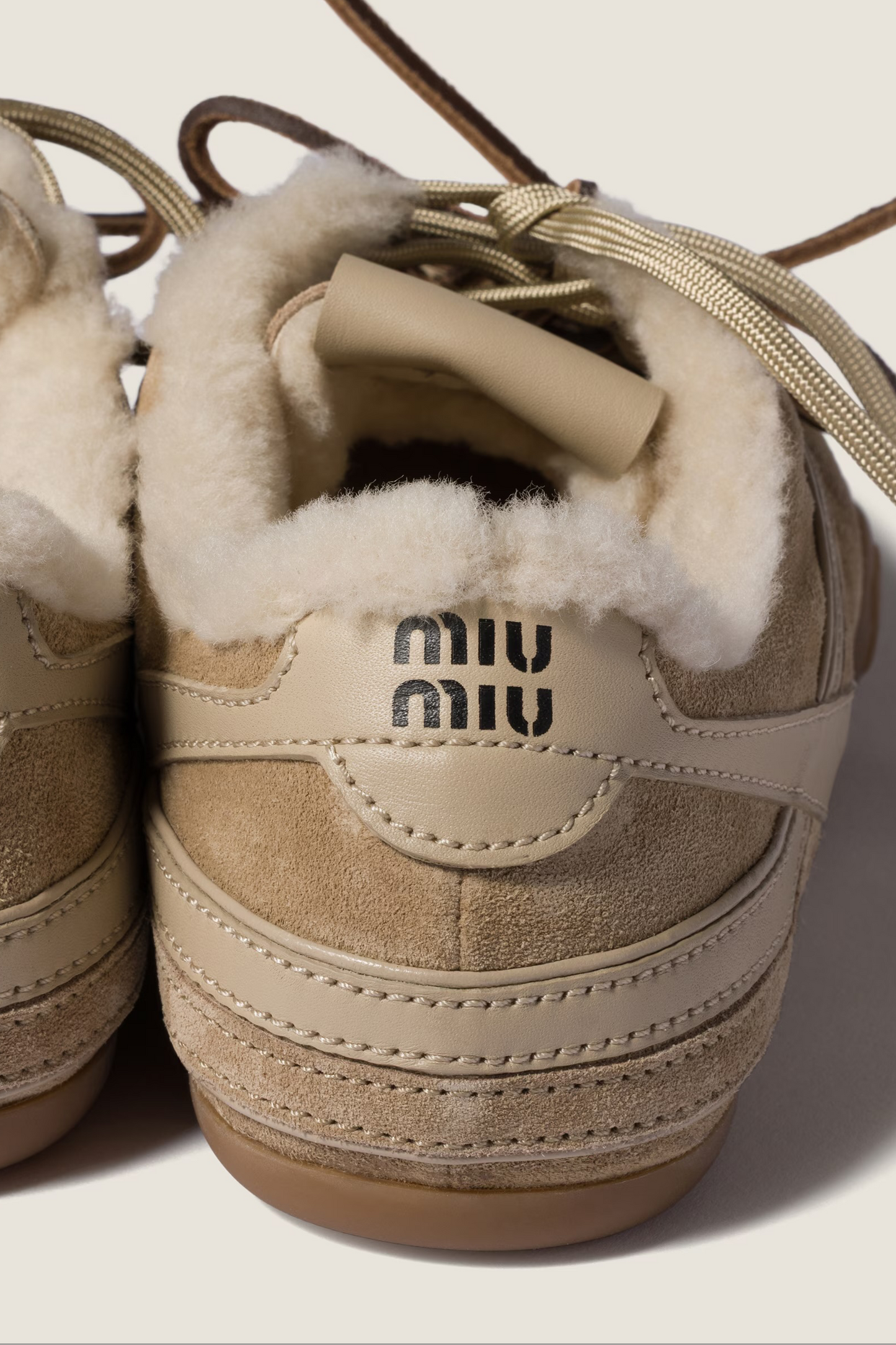 Gymnasium Suede and Shearling Sneakers