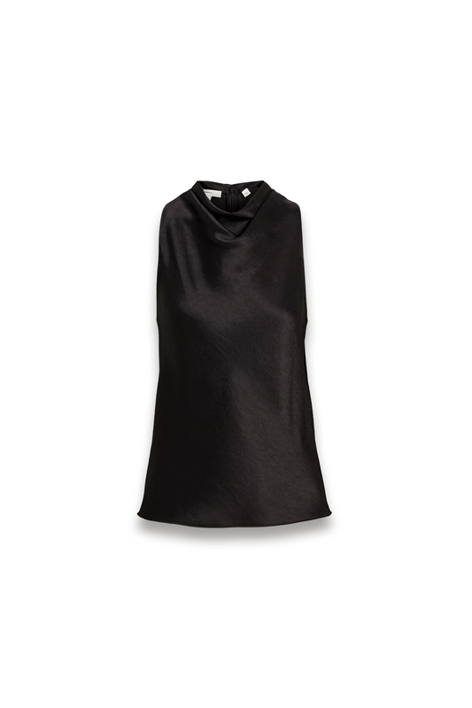 Draped Satin Top