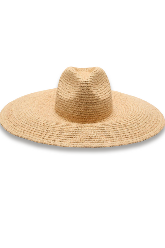 Neutral Oversized Straw Hat