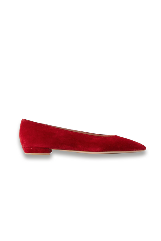 Amelia suede point-toe flats