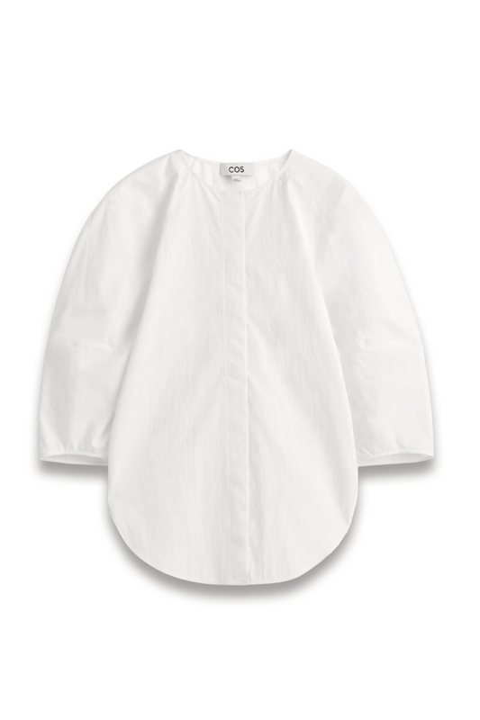 Sculptural Pima Cotton-poplin Blouse