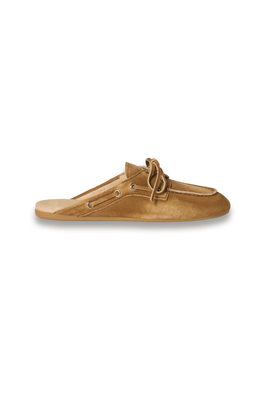 Faded Suede Deck mules