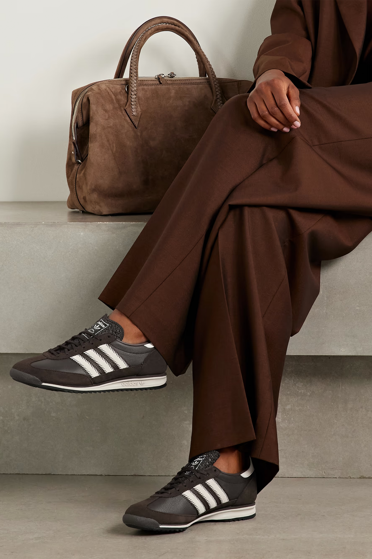 SL 72 OG Suede and Leather Sneakers