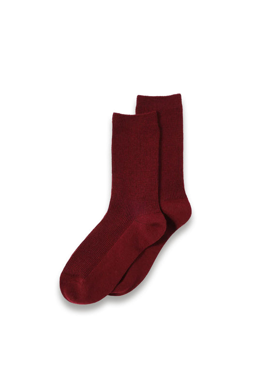 Burgundy Ankle Socks