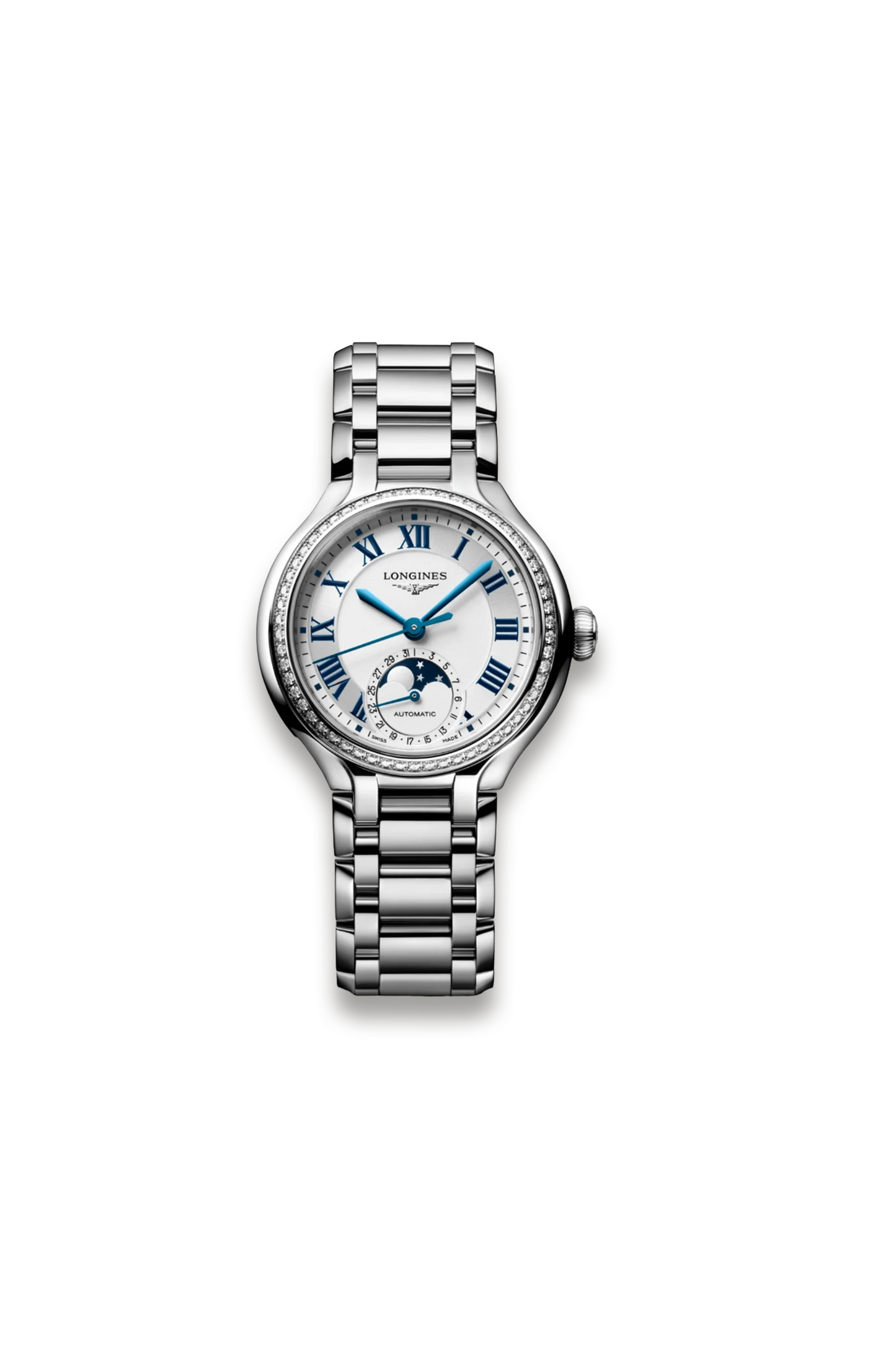 Primaluna Moonphase Watch - Diamond Case