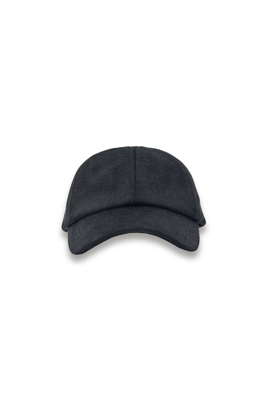 Sable Wool-Blend Baseball Cap in Navy