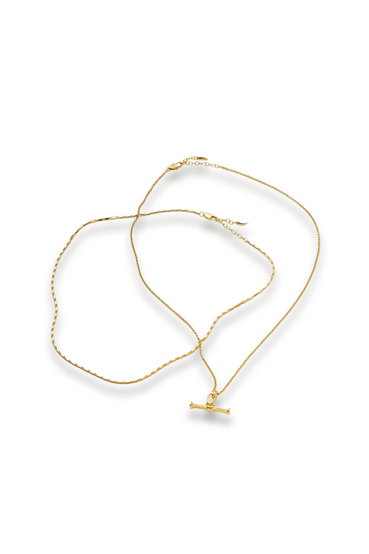 Lucy Williams Horizon & Ridge T-Bar Necklace Set