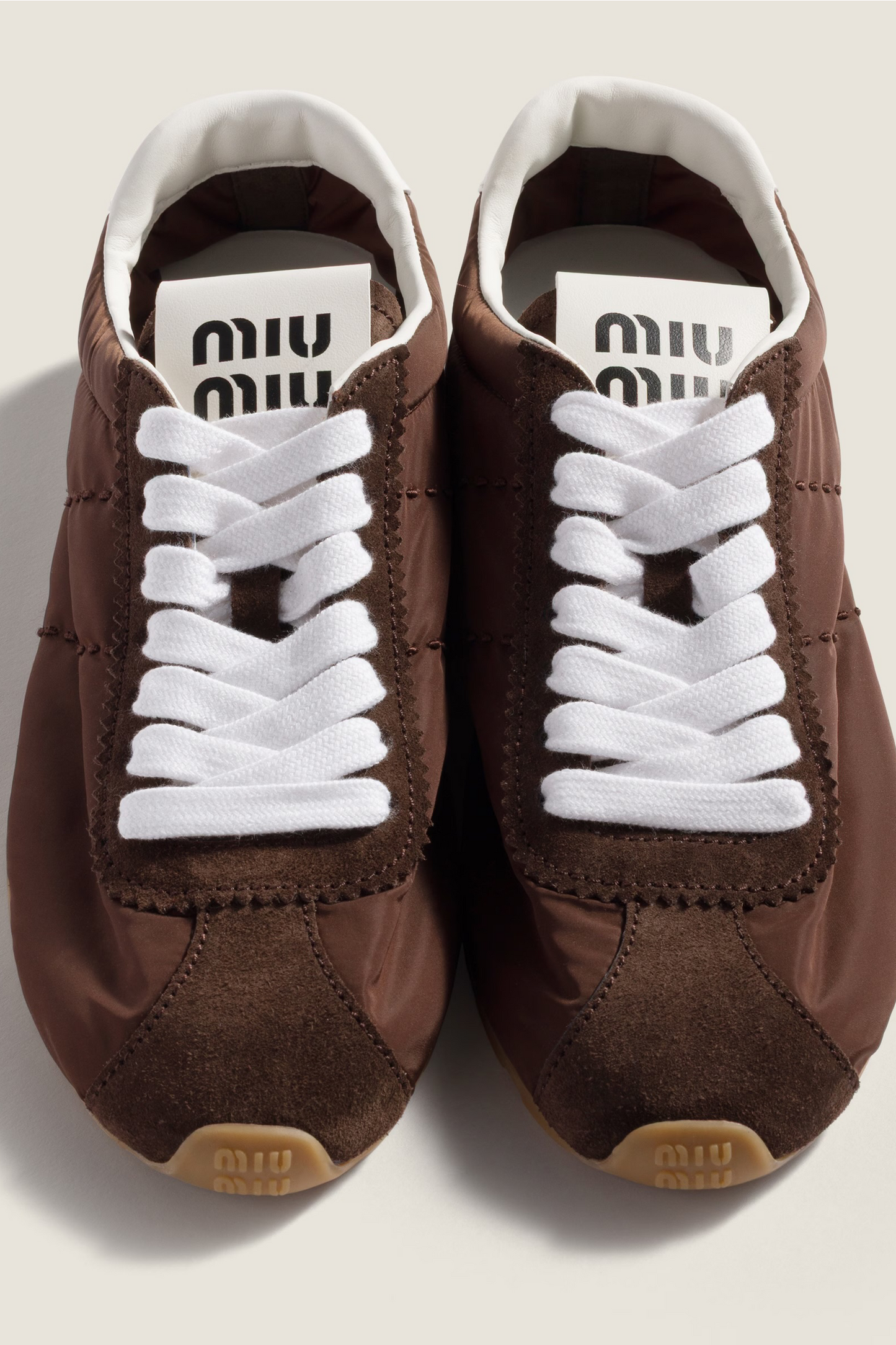 Plume Technical Fabric and Suede Sneakers