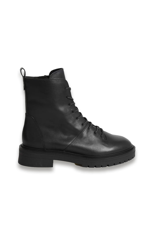 Leather Lace Up Ankle Boots