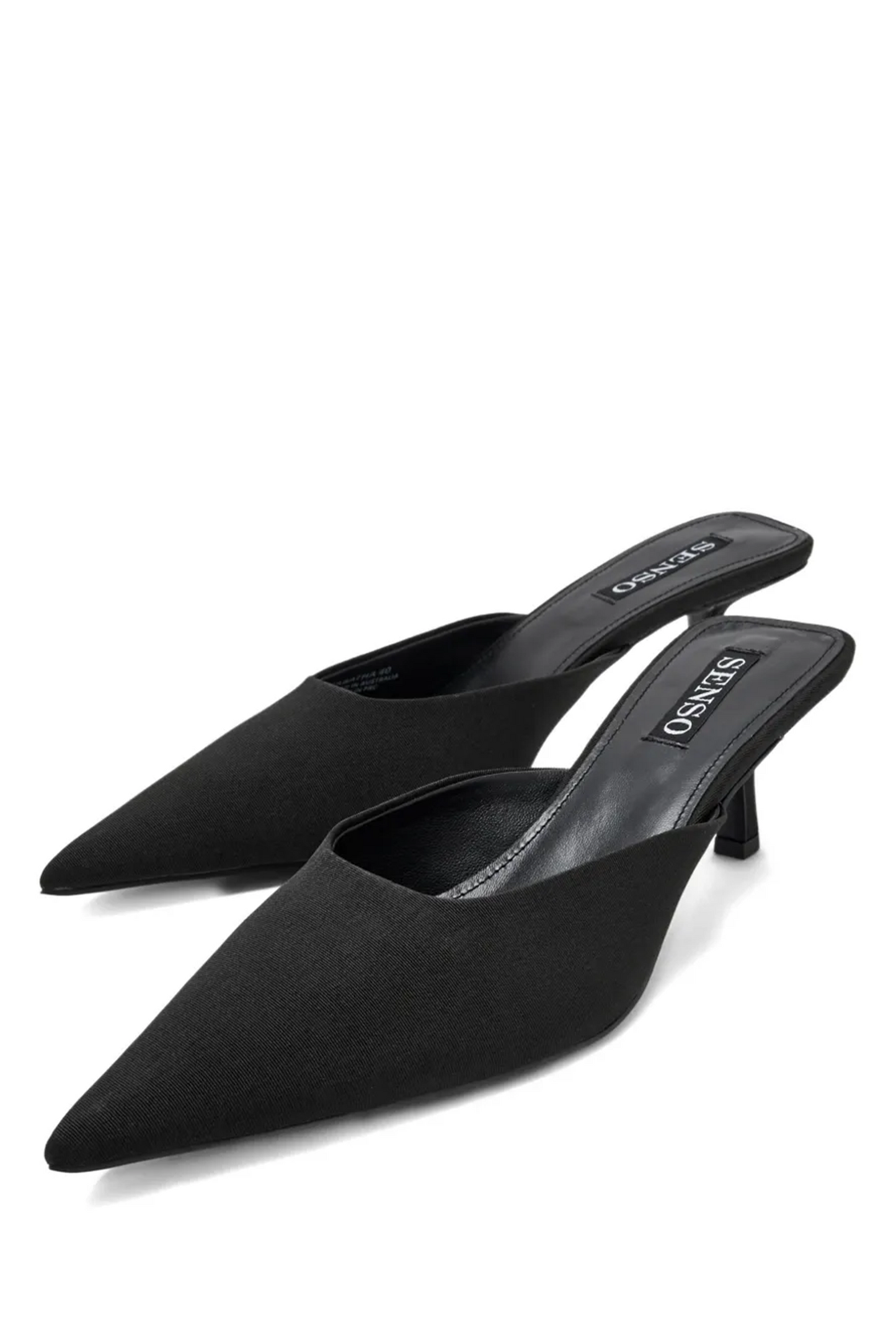 Pointed-toe Heeled Mules
