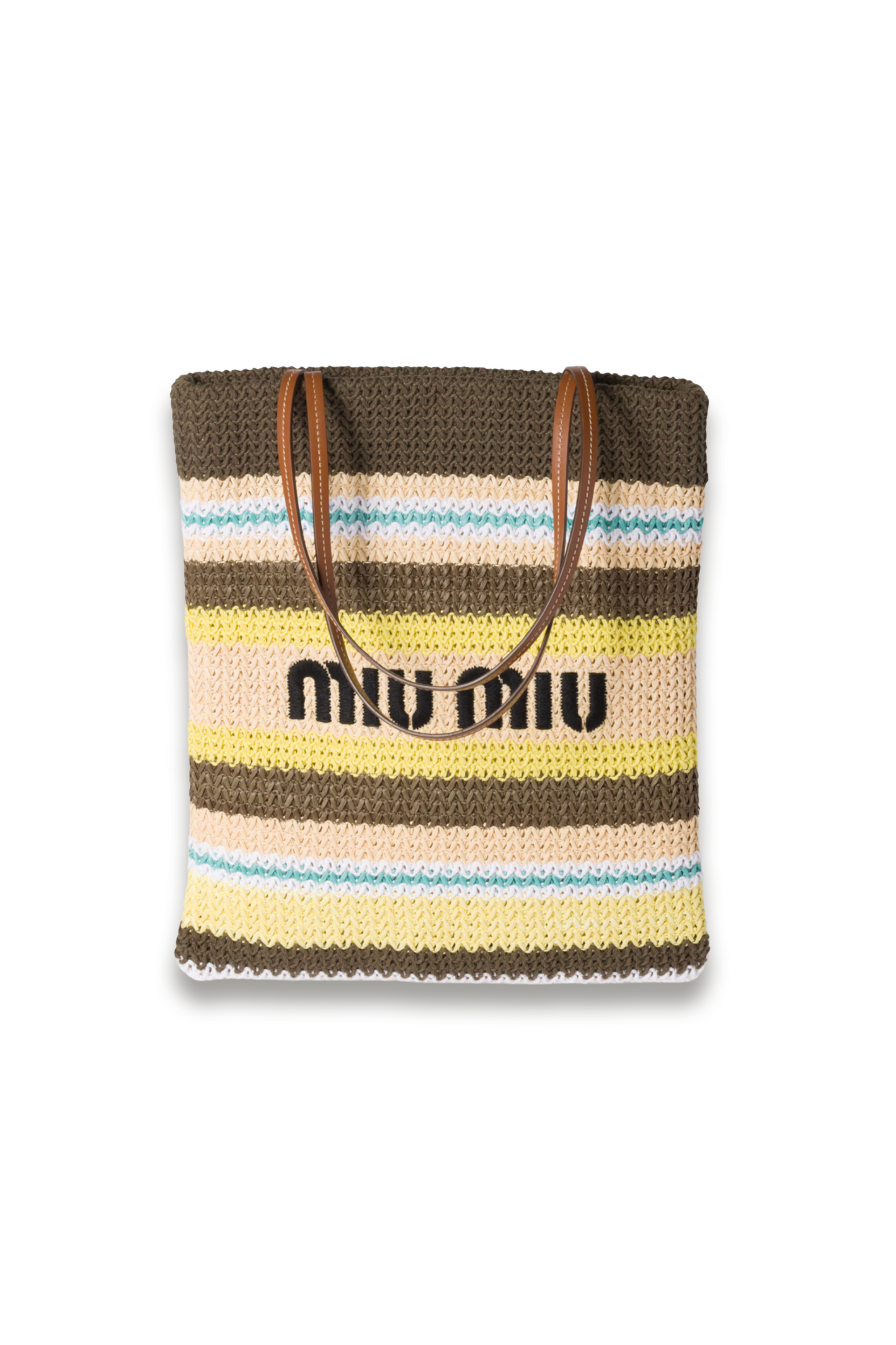 Raffia-effect Woven Tote Bag