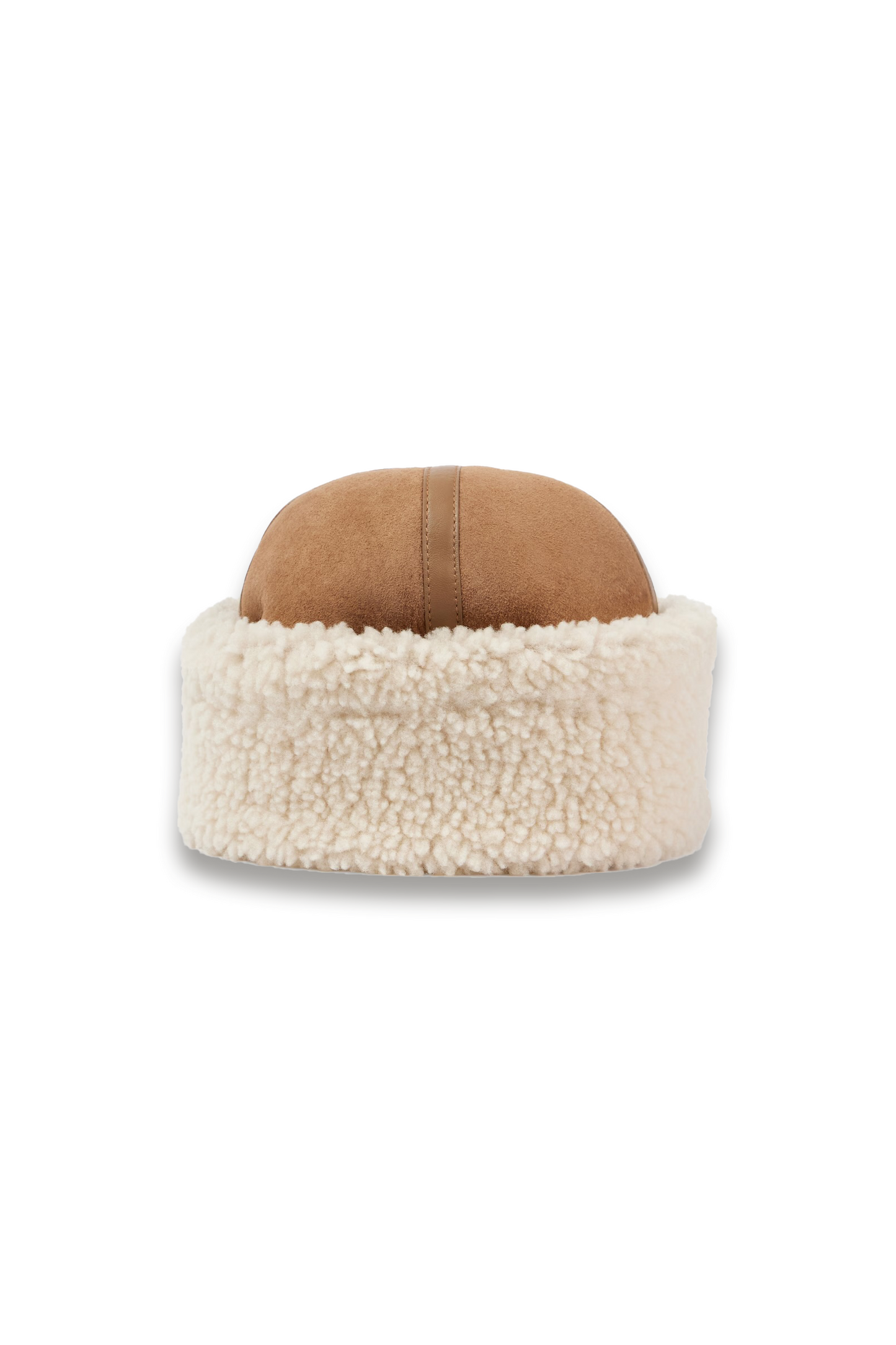 Shearling and Leather Hat