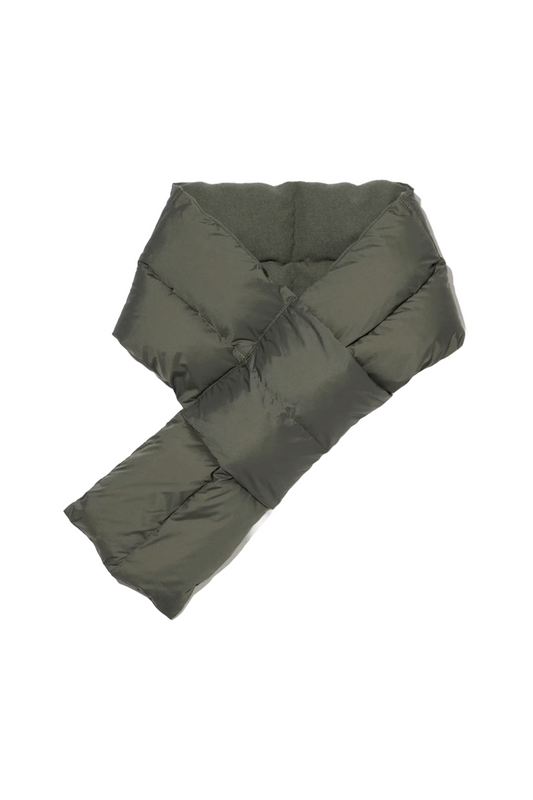 Heattech Olive Lined Padded Scarf
