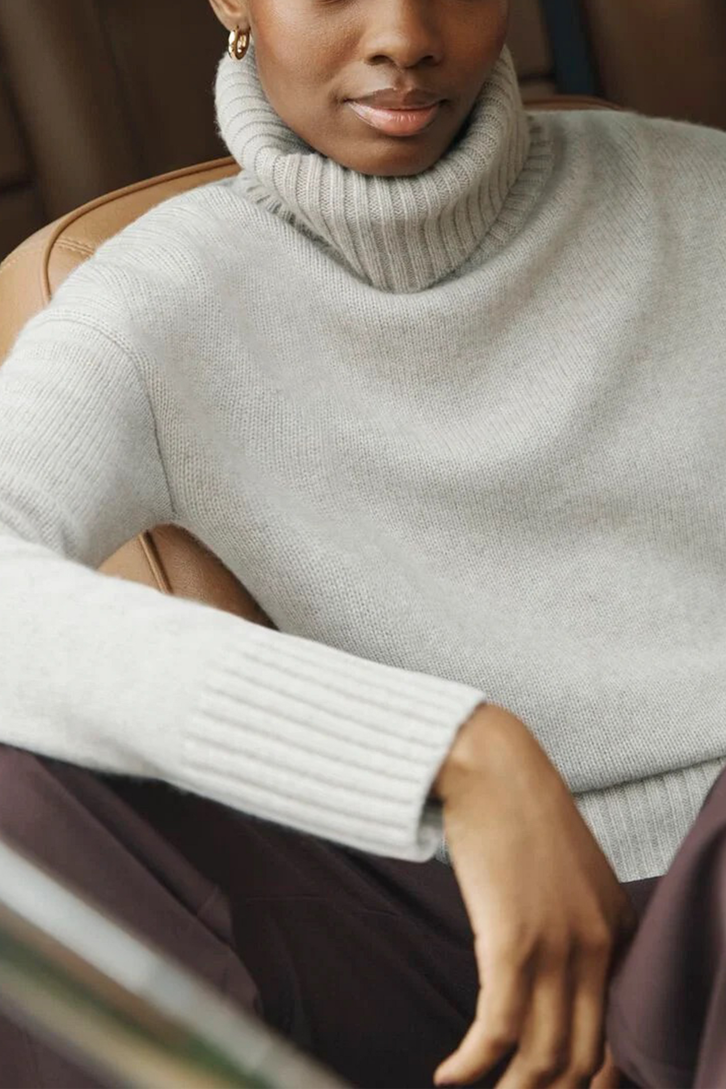 Gabi Rollneck Wool Jumper with Cashmere