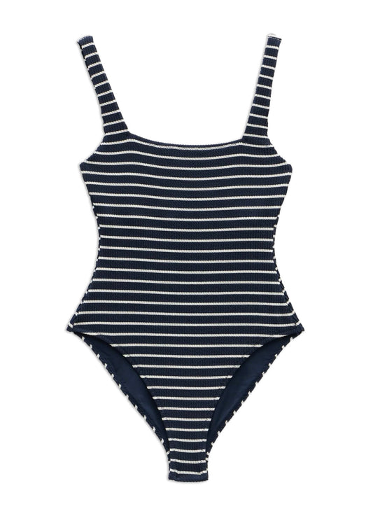 Lola Stripe Crinkle Scoop Swimsuit