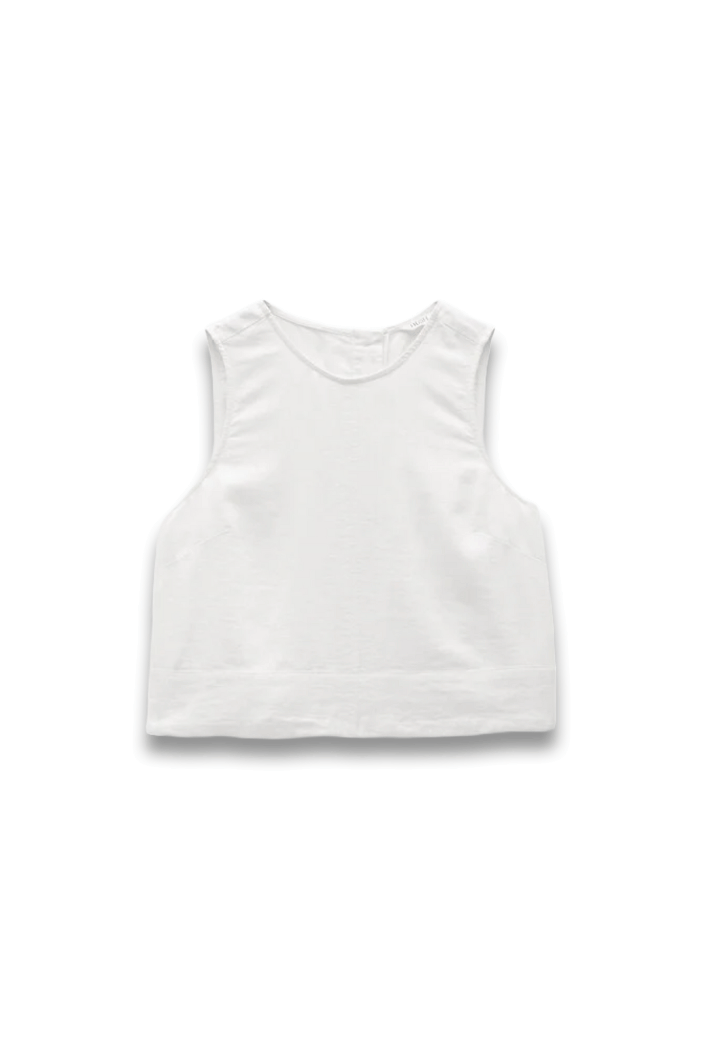 Off White Vera Linen Blend Shell Top